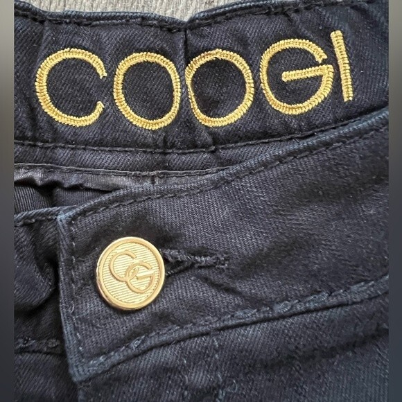 COOGI Faux Snake Skin Black Jeans Elastic Stretchy Pants Women's sz 20 Plus Size - Picture 5 of 12